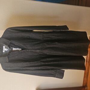 NWT Nine West, Charcoal Denim Long Sleeve Dress, Medium